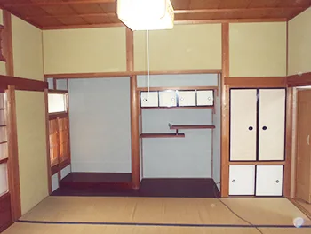 壁面の施工後１